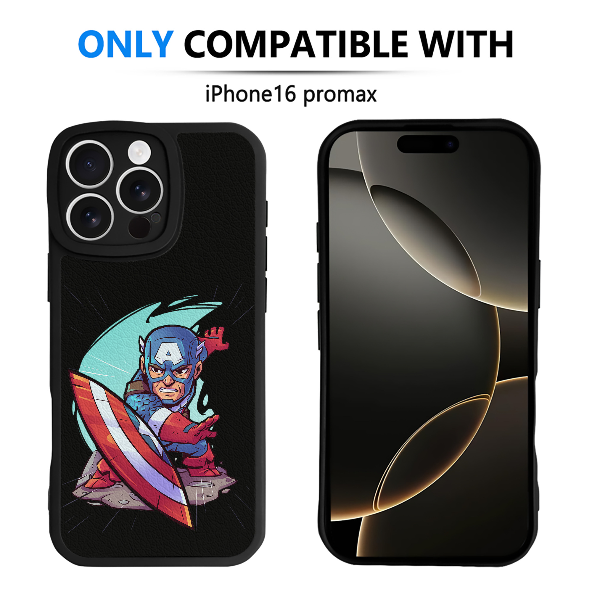 （画像用） アベンジャーズ The Avengers 【iPhone 16シリーズ対応】シリコンスマホケース（レザー調） 材質：シリコン